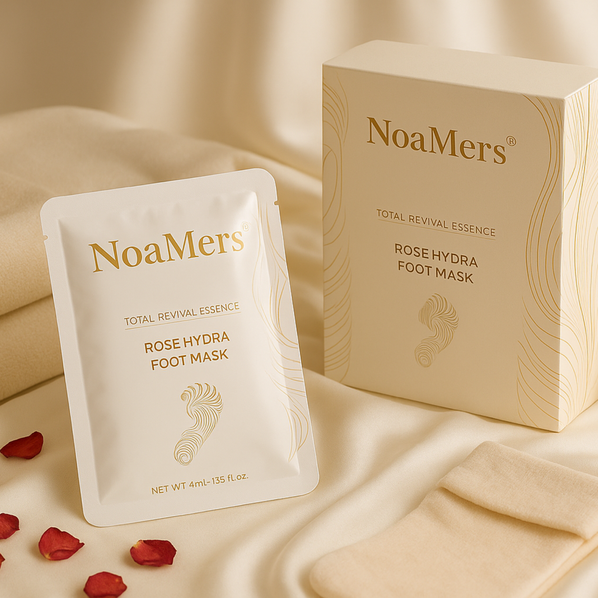 Total Care Essence Rose Hydra Foot Mask