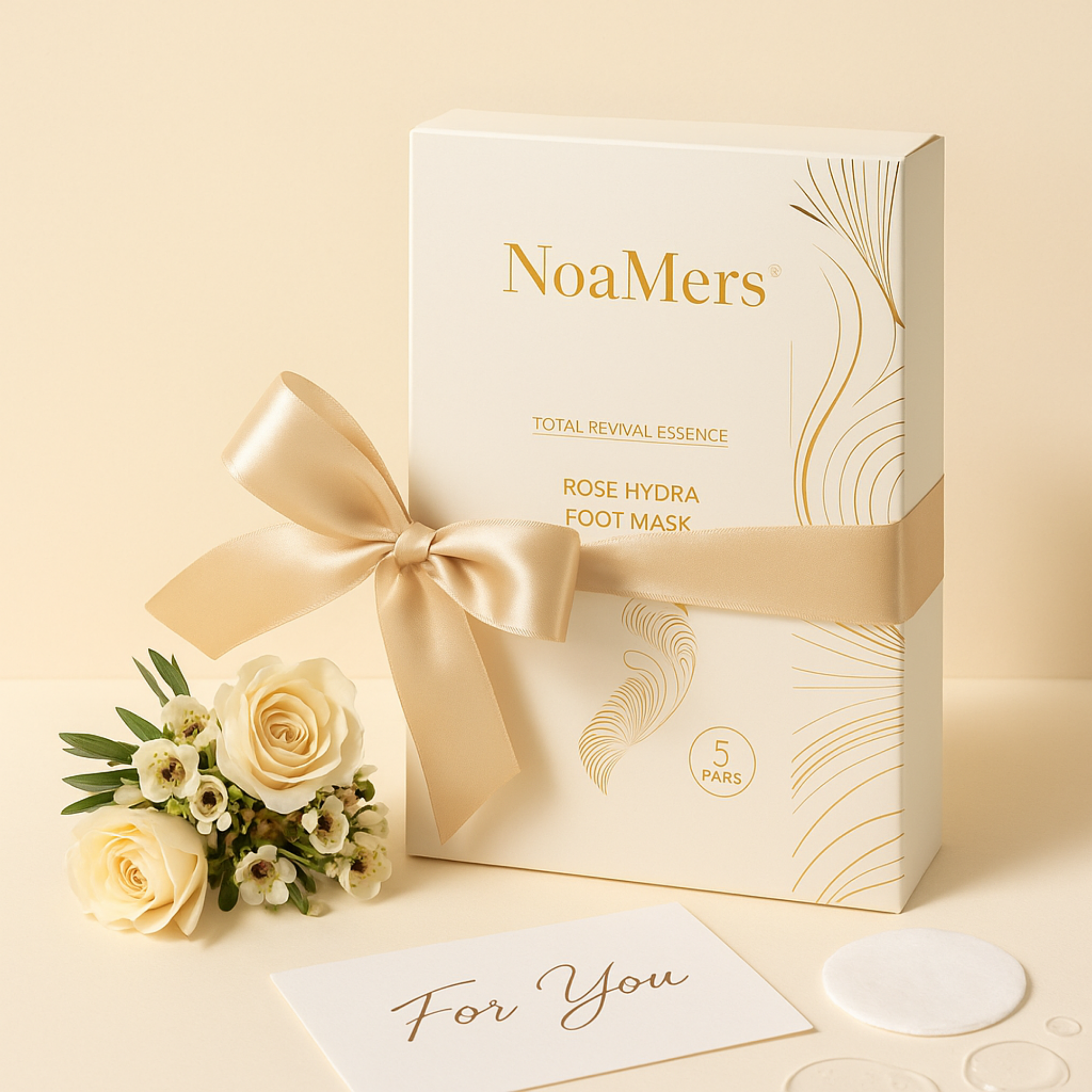 Total Care Essence Rose Hydra Foot Mask