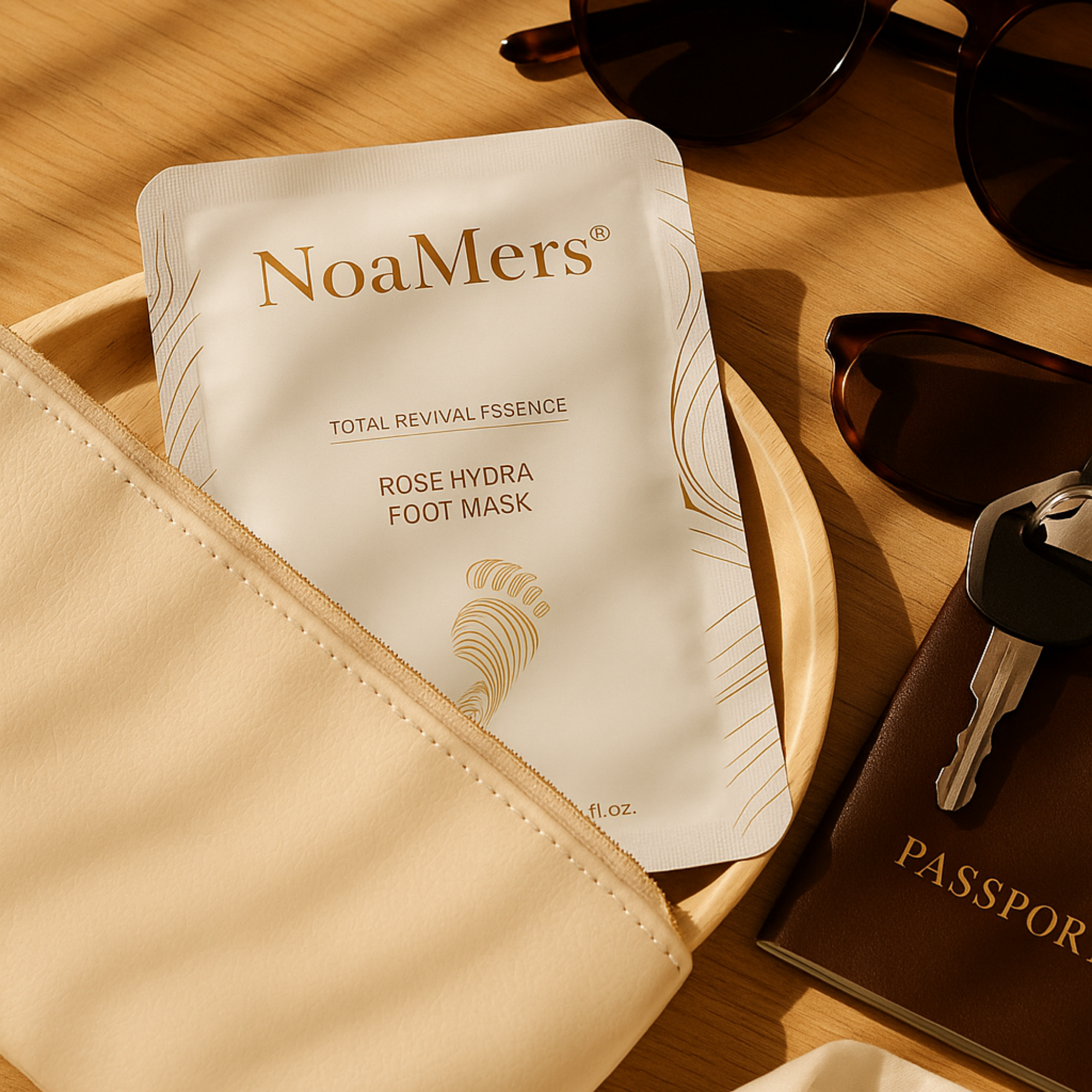 Total Care Essence Rose Hydra Foot Mask
