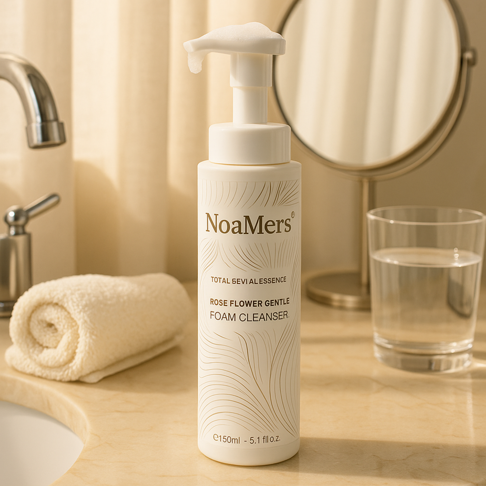 Rose Flower Gentle Foam Cleanser