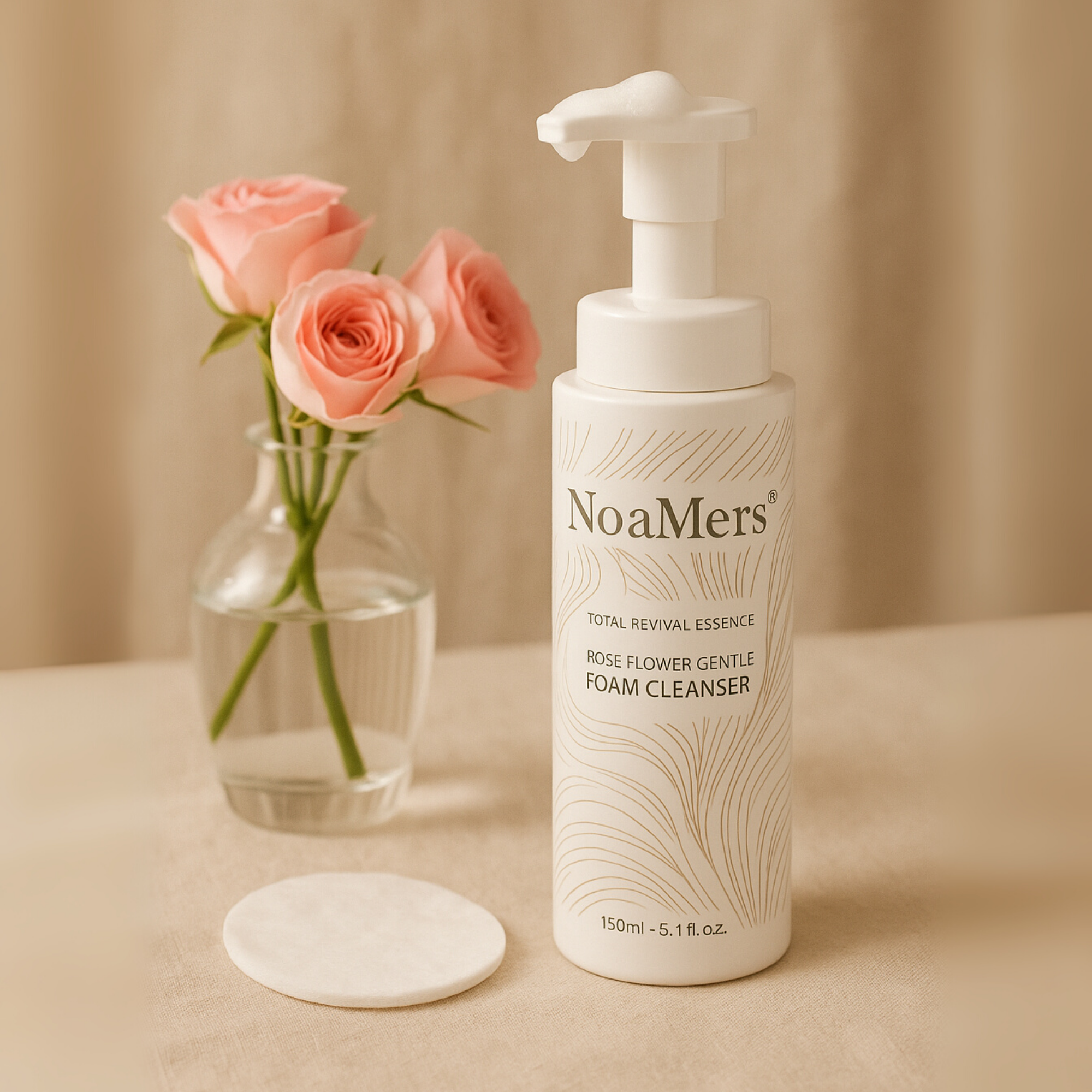 Rose Flower Gentle Foam Cleanser