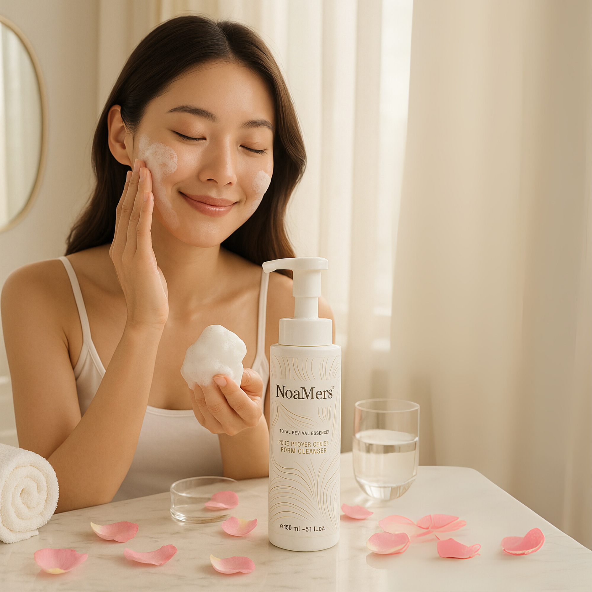 Rose Flower Gentle Foam Cleanser