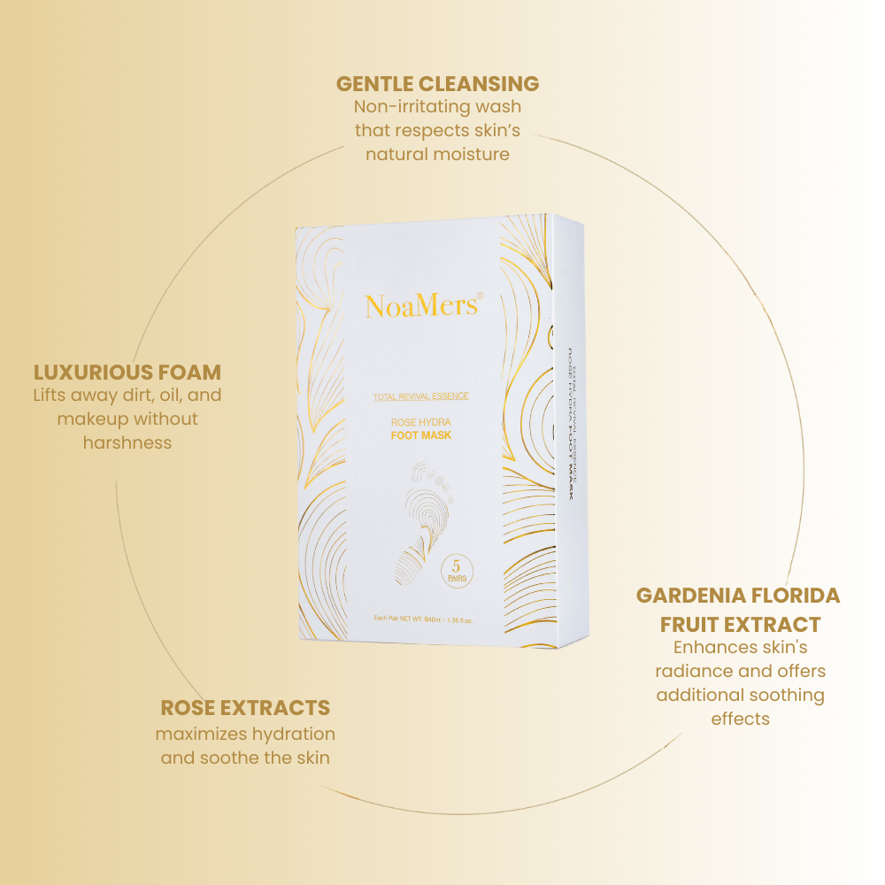 Total Care Essence Rose Hydra Foot Mask